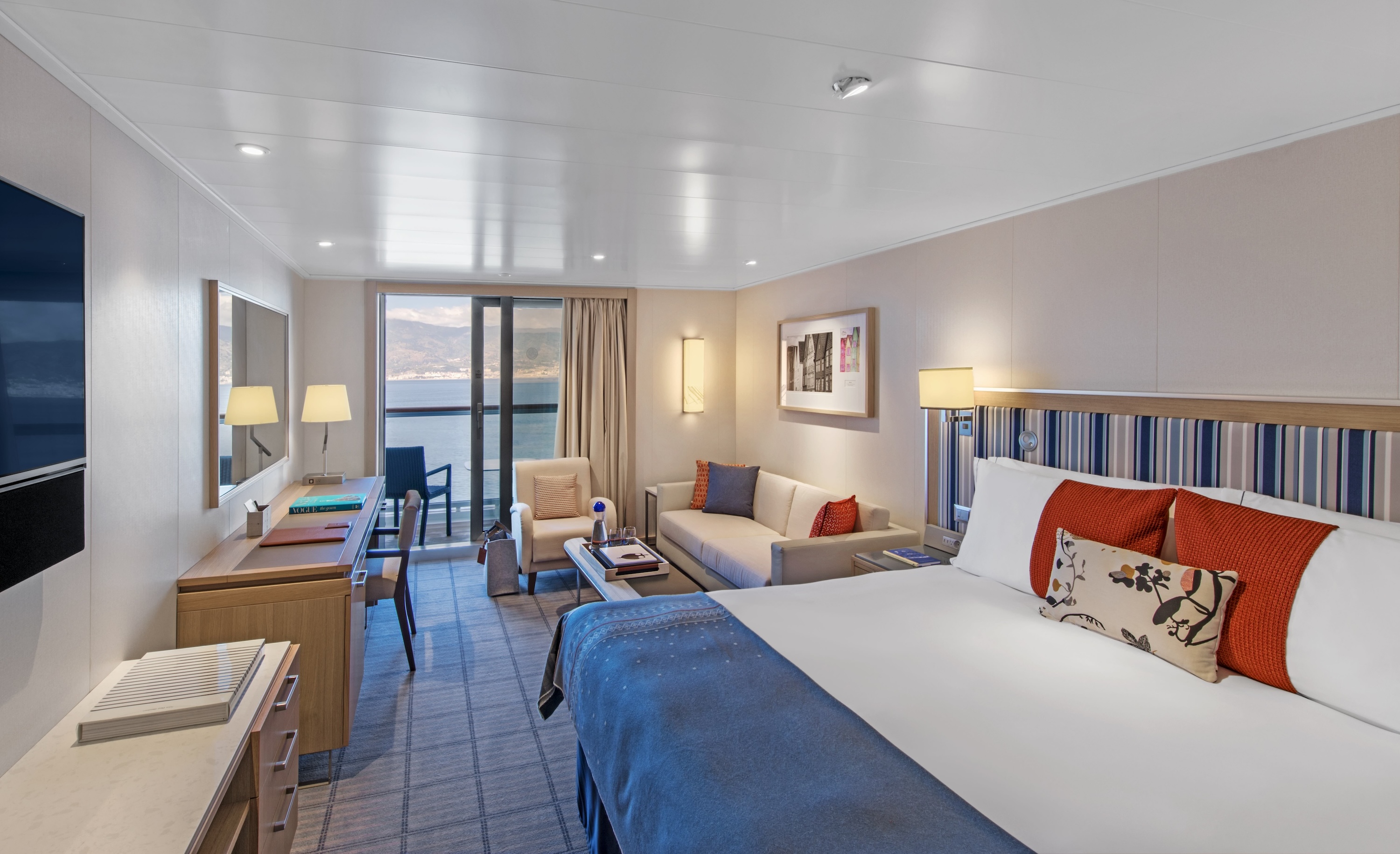 全室にバルコニーを完備した北欧モダン客室